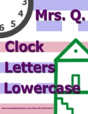 Mrs Q Clock Letters Lowercase Handwriting Spalding Inspire