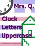 Mrs Q Clock Letters Uppercase Handwriting Spalding Inspire