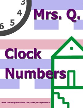 Preview of Mrs Q Clock Numbers Spalding Inspired Method