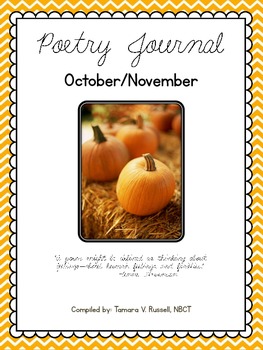 Preview of Mrs. Russell's Poetry Journal Poems for October/November