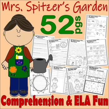 Preview of Mrs. Spitzer’s Garden Back to School Read Aloud Book Companion Comprehension