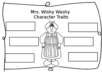 Preview of Mrs Wishy Washy Character Traits