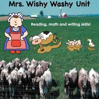 Preview of Mrs. Wishy Washy Literacy & Math Unit