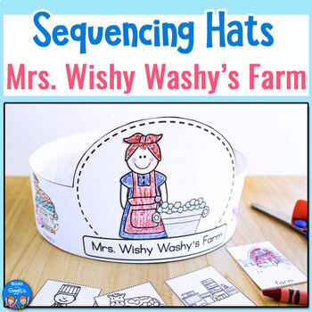 Preview of Mrs. Wishy Washy's Farm Story Sequencing Hats