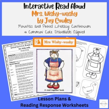 Preview of Mrs. Wishy-washy | Interactive Read Aloud | Lesson Plans | Reading Comprehension