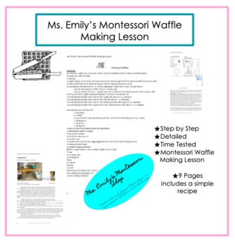 Preview of Ms. Emily's Montessori Waffle Lesson | Montessori Distance Learning