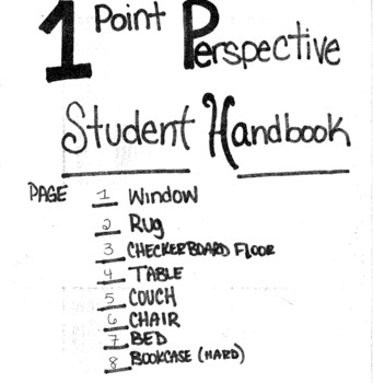 Preview of Ms. Lopez's One Point Perspective Handbook