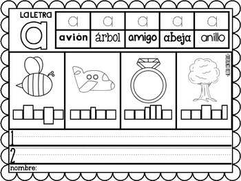Más del ABC {Alphabet Practice Pages in Spanish} by Bilingual Scrapbook