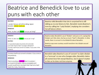 Much Ado About Nothing Beatrice and Benedick by EnglishGCSEcouk TPT