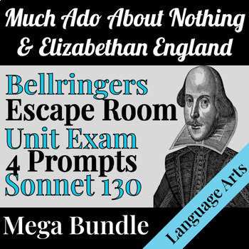 Preview of Much Ado About Nothing Bundle | Elizabethan England | Unit