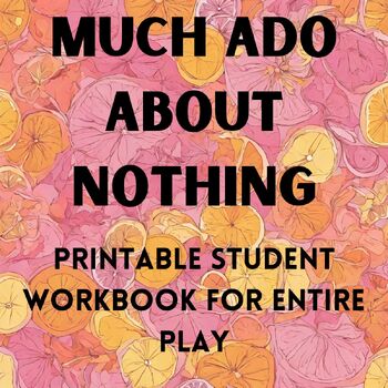 Preview of Much Ado About Nothing - Full Unit Student Workbook PDF