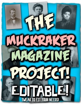 Preview of Muckraker Magazine Project! Students investigate work of Gilded Age Reformers!