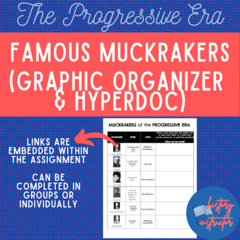 Preview of Muckrakers (Hyperdoc/Webquest)