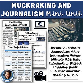 Preview of Muckraking & Investigative Journalism Unit - Synthesis & Research Writing Unit