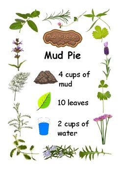 Mud Kitchen Recipe Cards Toys Learning & School lifepharmafze.com