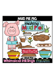 Mud Pie Pig Clipart Collection