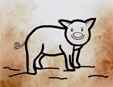 Muddy Pig Art Craft Activity (Farm Animals) - PreK Toddler