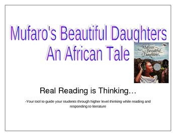 Preview of Mufaro's Beautiful Daughter's Lesson Plan Determining Theme