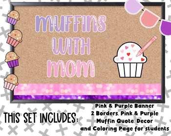 Preview of Muffins with Mom Bulletin Board Decor