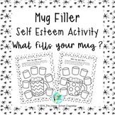 Mug Filler Self-Esteem Winter Activity Worksheet