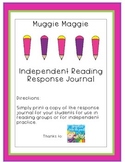 Muggie Maggie by Beverly Cleary Reading Response Journal