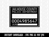 Mugshot Crime Inmate Board Jail Clipart Instant Digital Do