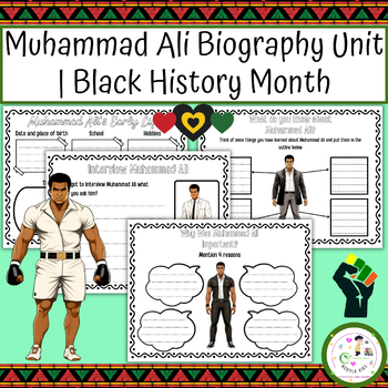 Preview of Muhammad Ali Biography Unit | Black History Month