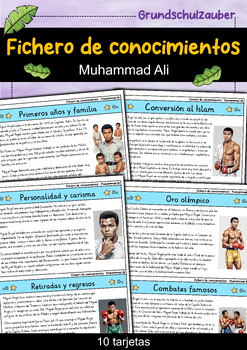 Preview of Muhammad Ali - Fichero de conocimientos - Personajes famosos (Español)