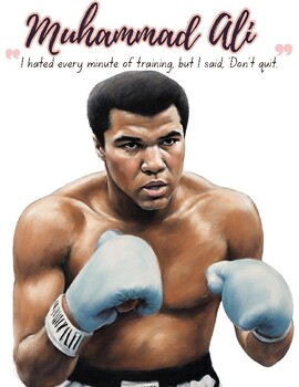 Preview of Muhammad Ali Poster - Champion's Inspiration