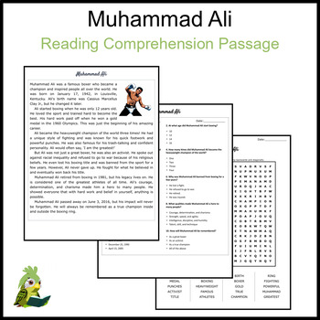 Knock Out Context Clues with Muhammad Ali: CCSS Aligned by Carpe Momentum