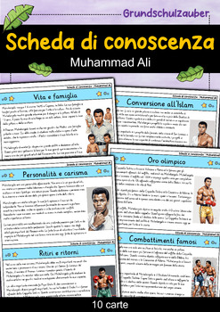 Preview of Muhammad Ali - Scheda di conoscenza - Personaggi famosi (Italiano)