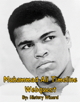 Preview of Muhammad Ali Timeline Webquest