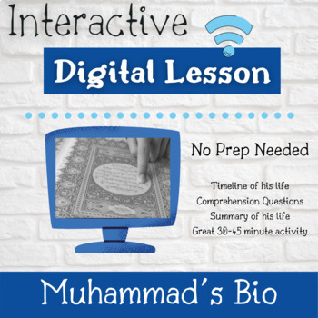 Preview of Muhammad Biography Interactive Google Slides 