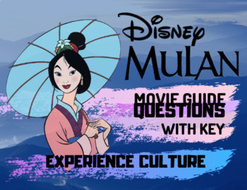 Preview of Mulan Movie Guide Questions with KEY