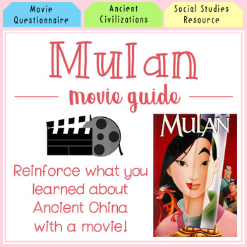 Preview of Mulan Movie Guide l Questions l Worksheets