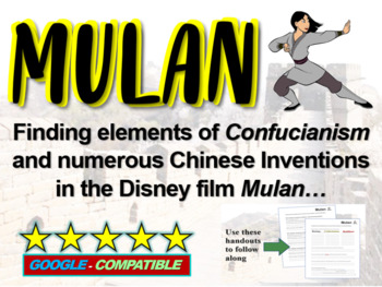 Preview of Mulan! (teach about China, Confucianism and Chinese Inventions) 15-slide PPT