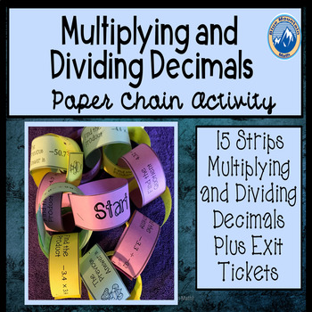 Preview of Mulitplying and Dividing Decimals Paper Chain Activity