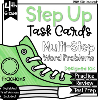 Preview of Multi-Step Word Problems 4th Grade Fractions 4.NF.3 - 4.NF.5 GOOGLE CLASSROOM