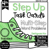 Multi-Step Word Problems 4th Grade Fractions 4.NF.3 - 4.NF
