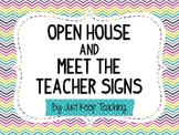 {Multi-Color} Meet the Teacher/ Open House Posters-organized
