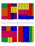 Multi-Colored Hundreds Block Cards