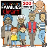 Multi-Cultural Families Clip Art
