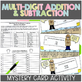 Multi-Digit Adding and Subtracting Math Mystery