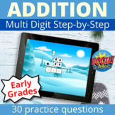 Multi Digit Addition Boom Cards for Distance Learning (Win