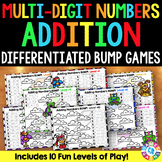 Multi Digit Addition Games with Regrouping: Add 2 Digit, 3 Digit Numbers & More