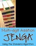 Multi-Digit Addition Jenga Math Game: Standard Algorithm (