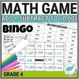 Multi Digit Addition and Subtraction to 10 000 Game: 3 & 4