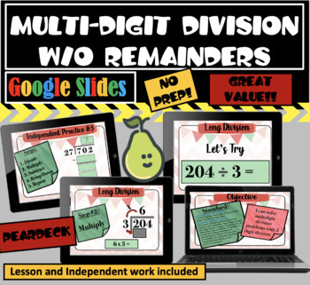 Preview of Multi-Digit Division w/o Regrouping