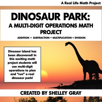 Preview of Multi-Digit Math Project - Addition, Subtraction, Multiplication, Division