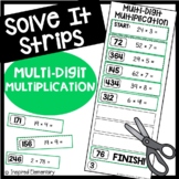 Multi Digit Multiplication 2 Digit by 2 Digit | Solve It Strips®